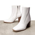 DAMEN RETRO CHUNKY HEEL KNÖCHELSTIEFELETTEN – ELEGANTE STIEFELETTEN MIT SEITLICHEM REISSVERSCHLUSS – IDEAL FÜR BÜRO-OUTFITS